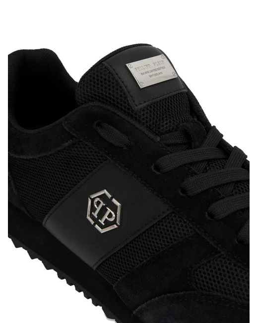 Philipp Plein Black Portofino Runner Sneakers