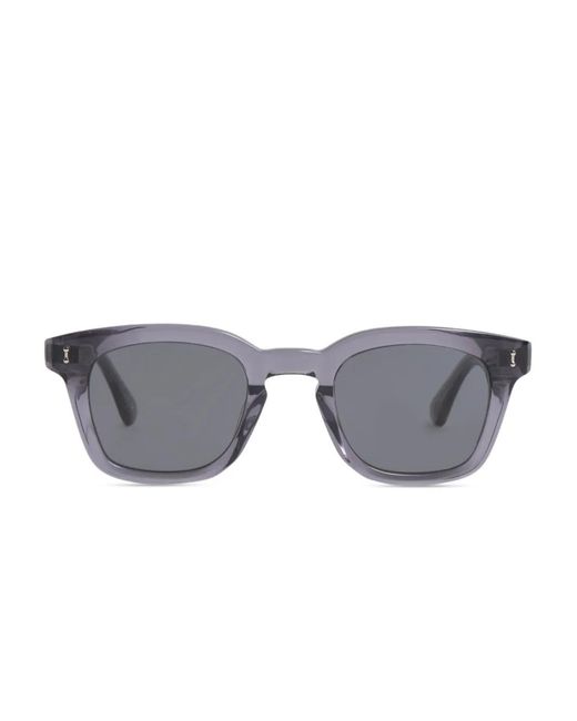 PETER AND MAY Gray Square-Frame Sunglasses