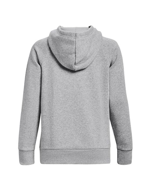 Under Armour Gray Rival Raglan-Sleeve Hoodie