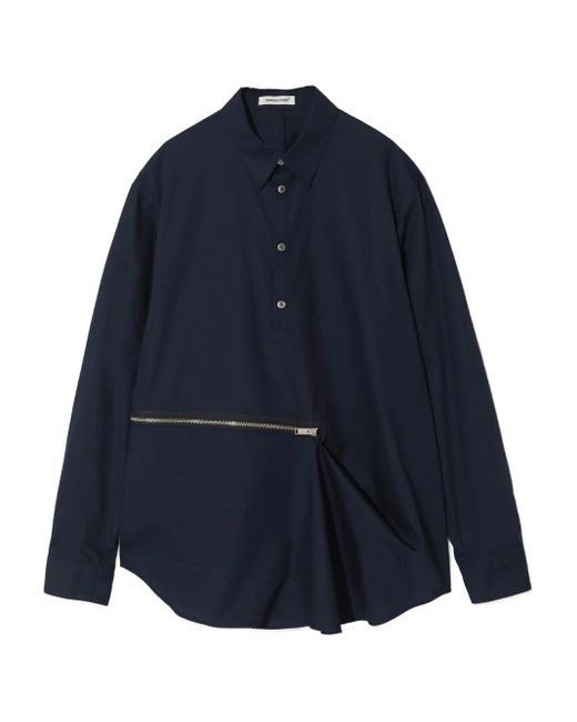Undercover ジップディテール シャツ Blue