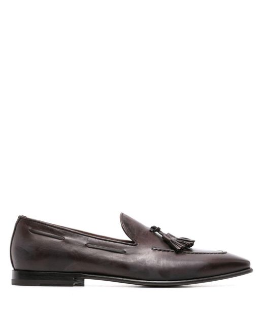 Scarosso Gray Rodolfo Leather Loafers for men