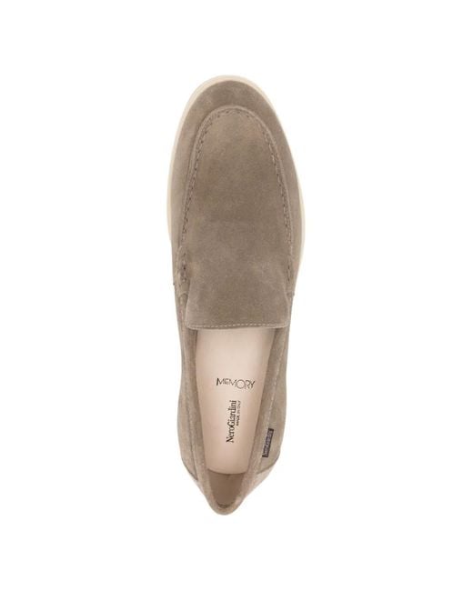 Nero Giardini White Slip-On Leather Loafers for men