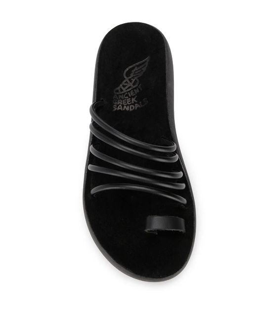 Ancient Greek Sandals Black Hypatia Strappy Sandals