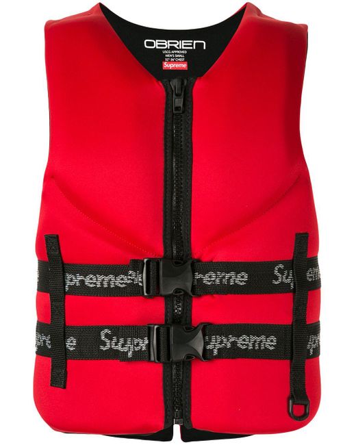 Supreme Red O'brien Life Vest Ss18 for men