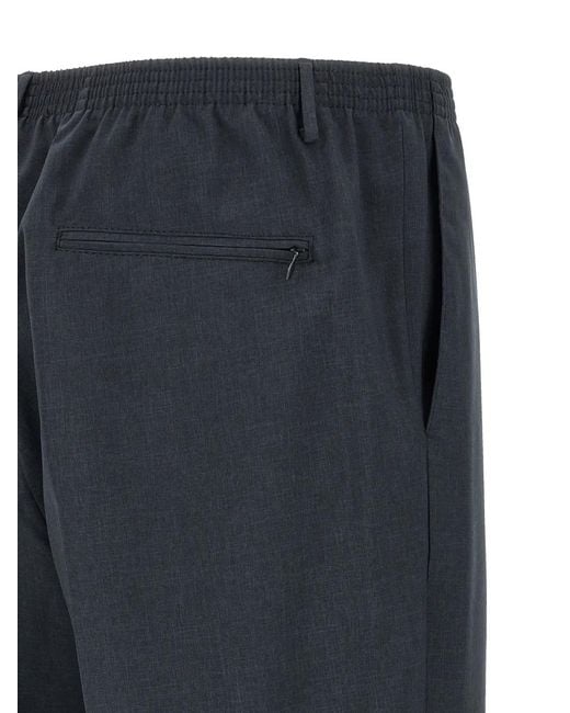 Cellar Door Blue Alfonso Bl Elasticated Pleat Trousers for men