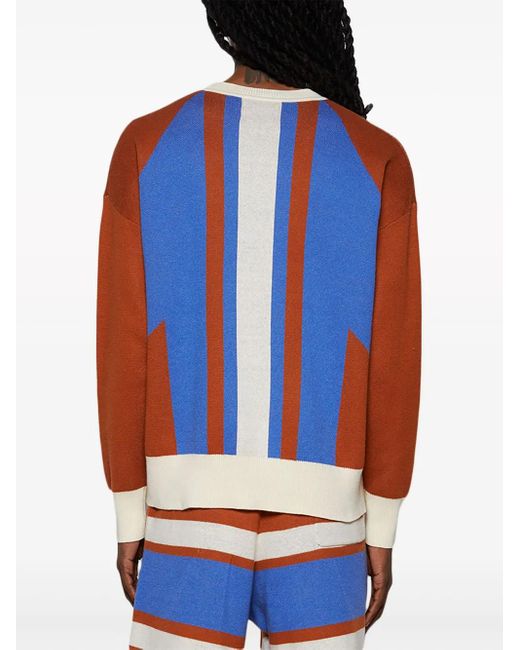 Rhude Intarsien-Pullover Mit Logo in Blue für Herren