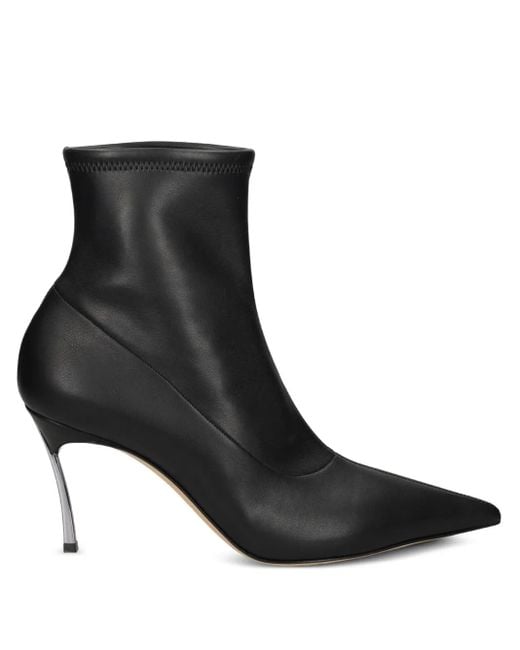 Casadei Black 80mm Pointed-toe Boots