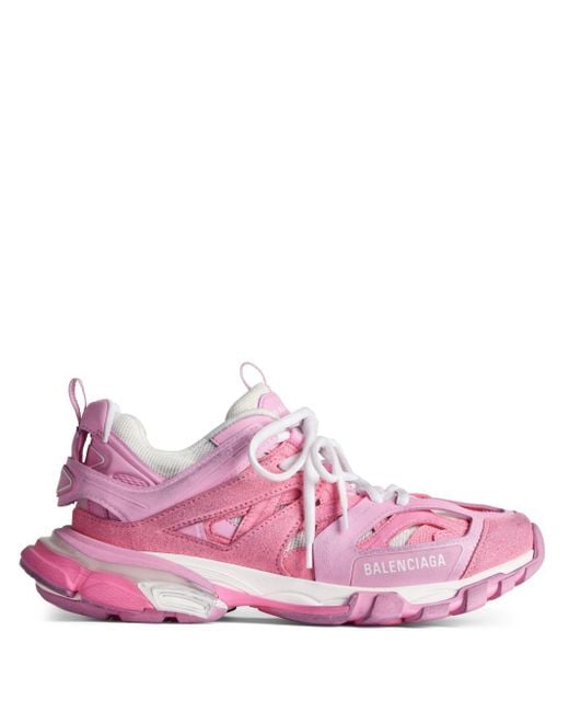 Balenciaga Pink Track Low-top Sneakers