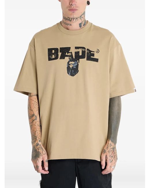 A Bathing Ape Natural Bape Army T-Shirt