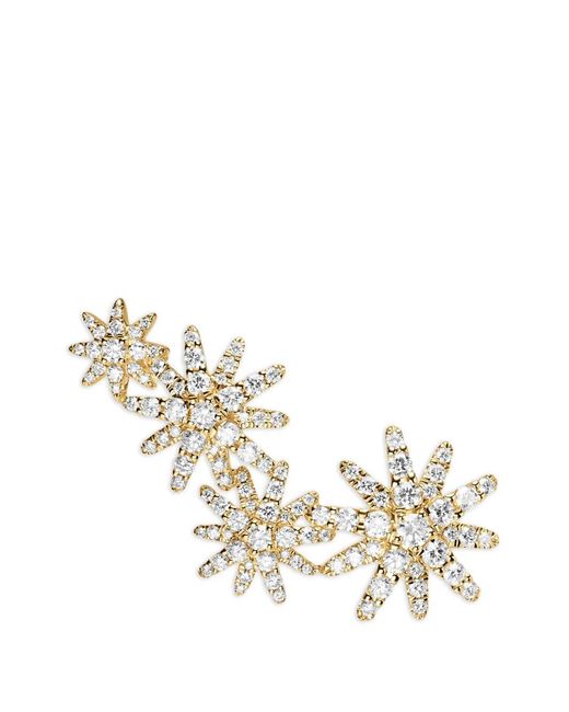 David Yurman Natural Starburst Diamond Climber Earrings
