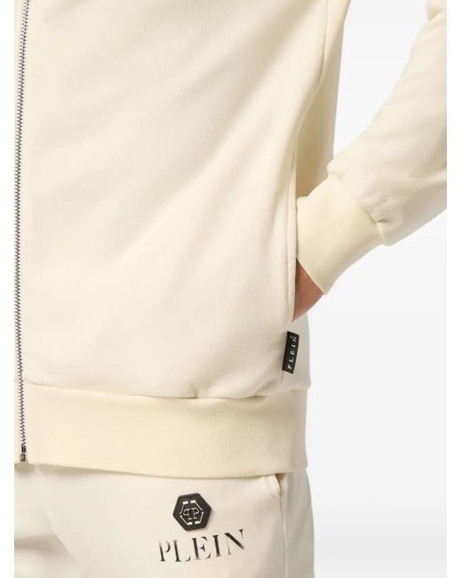 Philipp Plein Basic Plein Old Kapuzenjacke in Batik-Optik in Natural für Herren