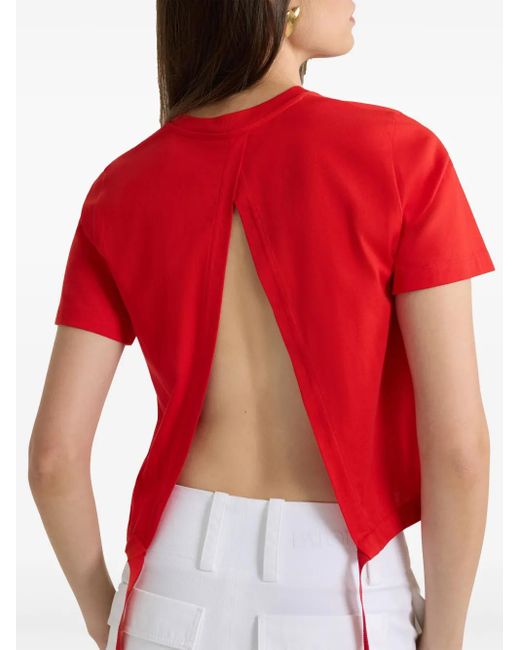 Patou Red Rückenfreies T-Shirt