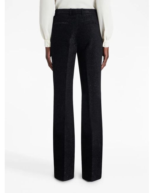 Etro Black Glittered Tailored Trousers