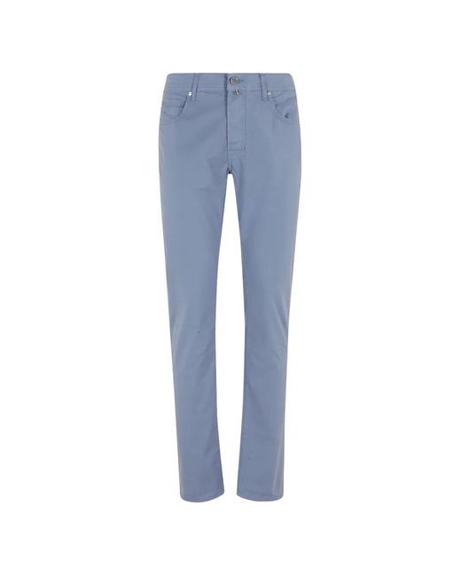 Jacob Cohen Blue Bard Slim Trousers for men