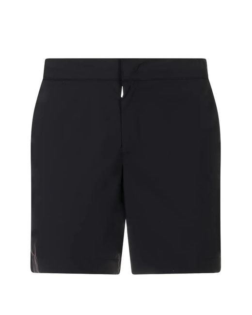 Fedeli Black Short De Bain À Détail De Mousqueton for men