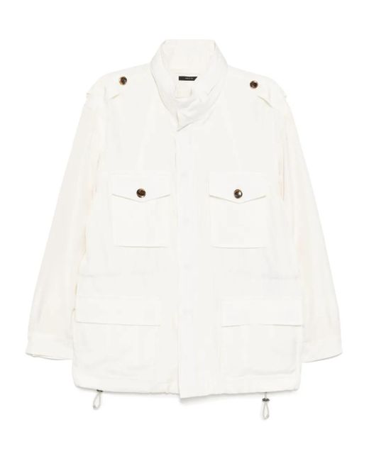 メンズ Tom Ford ロングスリーブ ミリタリージャケット White