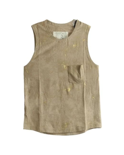 Ziggy Chen Pullunder Mit Farbklecks-Print in Natural für Herren