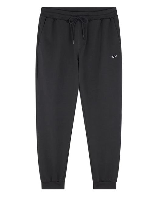 Paul & Shark Blue Stretch Fleece Sport Trousers for men