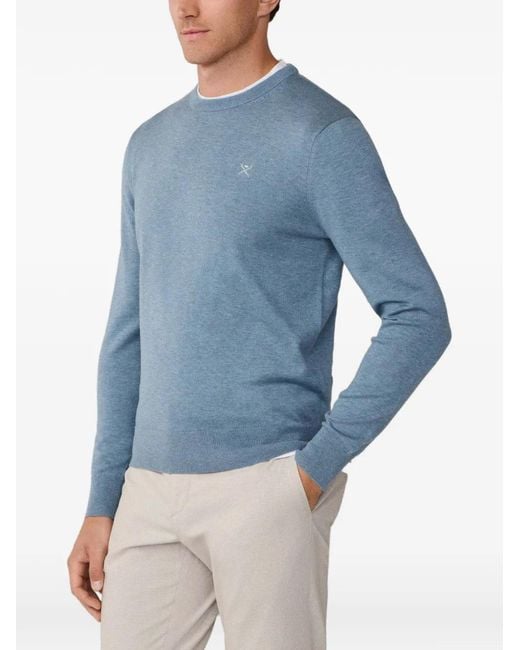 Hackett Blue Pull À Logo Brodé for men