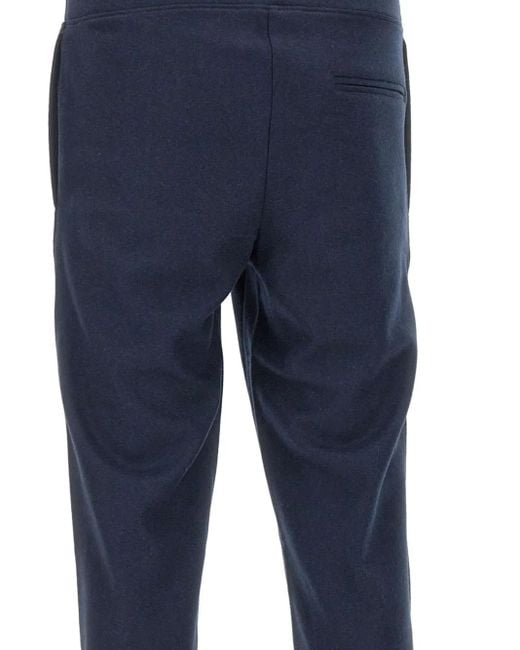 FILIPPO DE LAURENTIIS Blue Straight-Leg Trousers for men
