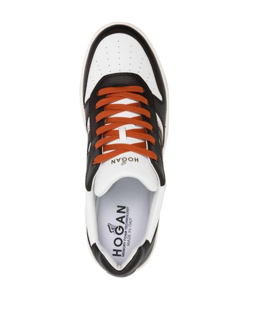 Hogan Brown H630 Leather Sneakers for men