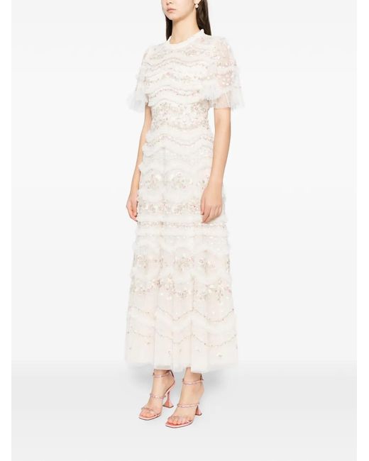 Needle & Thread Natural Marina Gown