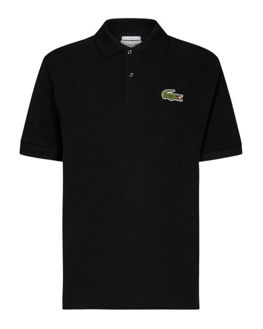 Lacoste Black Poloshirt mit Logo-Patch