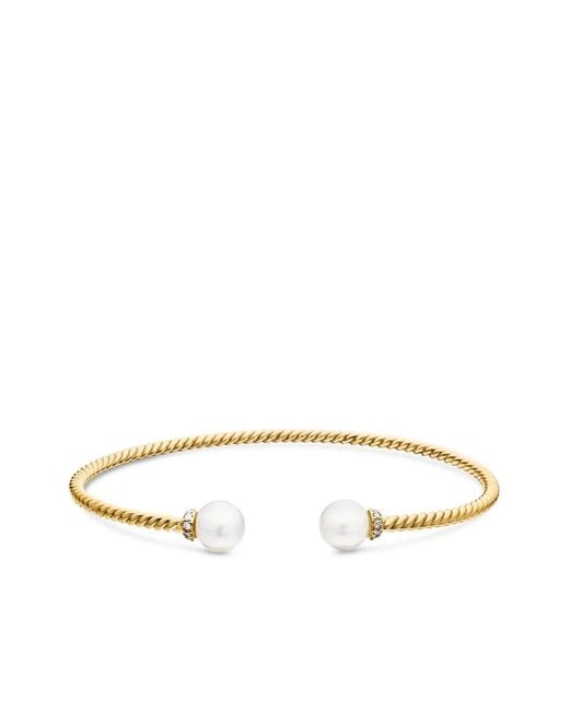 David Yurman Multicolor 18Kt Solari Cablespira Diamond Bracelet(2.3Mm)