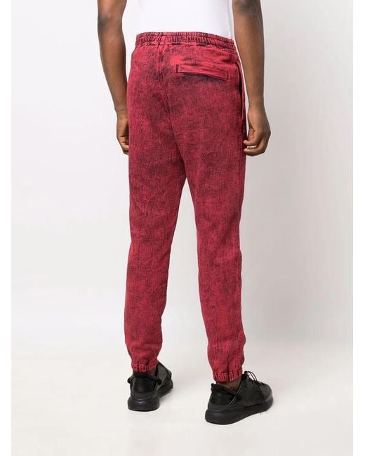 DIESEL Red D-Lab Joggjeans Track Trousers