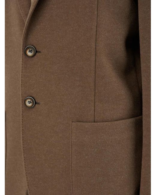 Blazer Con Botones Herno de hombre de color Brown