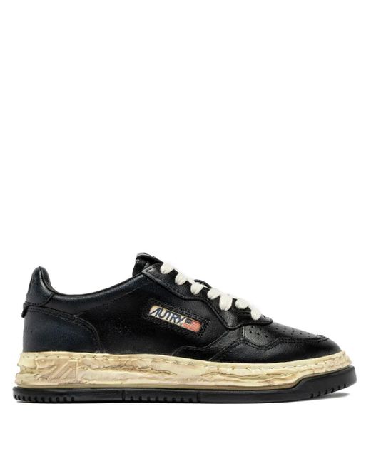 Autry Black X Maison Mihara Yasuhiro Medalist Low Leather Sneakers for men