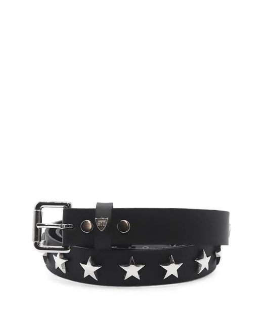 HTC Black Walk Of Fame Star-Studded Belt for men