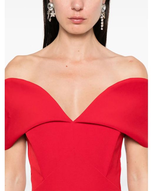 MOOS STUDIO Red Sleeveless Maxi Dress