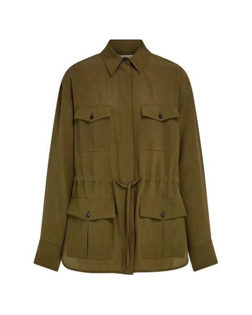 Ferragamo Green Safari Over Shirt