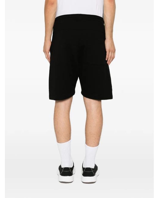 Throwback. Black Logo-Embroidered Drawstring Shorts for men