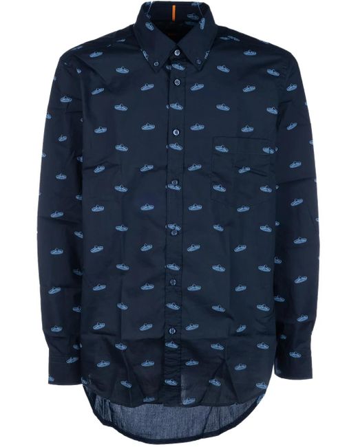 Camicia di HUGO in Blue da Uomo