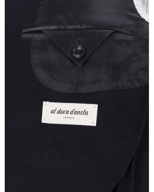 Al Duca D'aosta Blue Single-Breasted Blazer for men