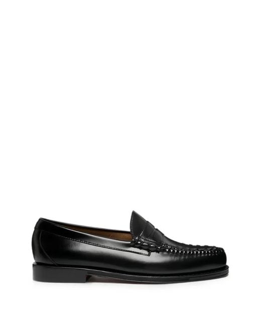 G.H.BASS Black Weejun Heritage Larson Loafers for men