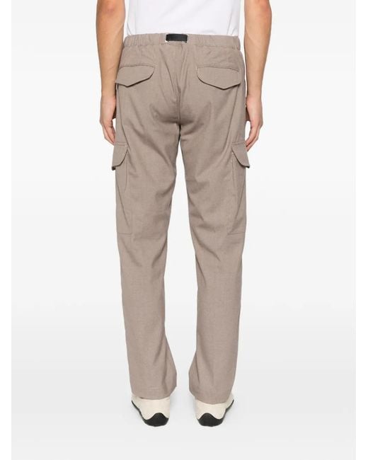 White Sand Natural Cargo Belted Trousers for men