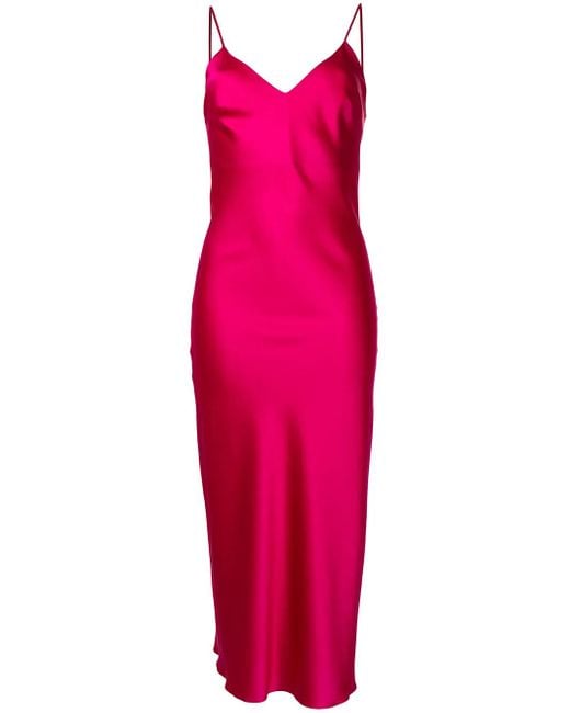 Gilda & Pearl Pink Sophia Midi Slip Dress