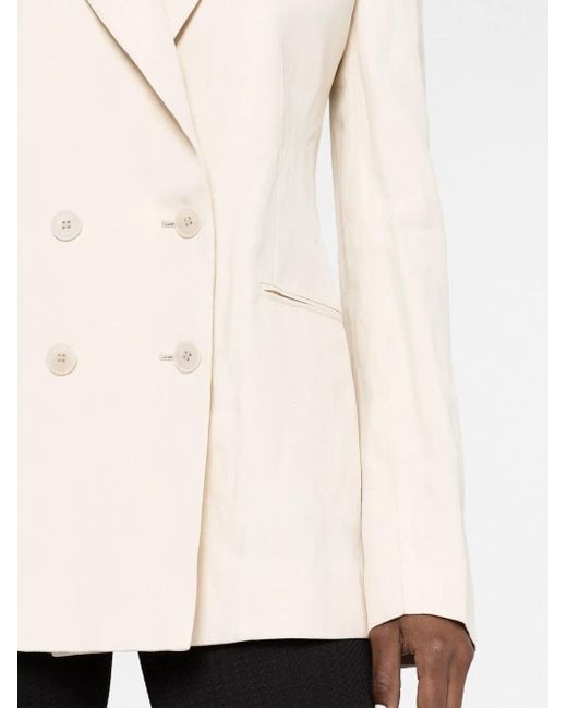 Stella McCartney Natural Double-Breasted Blazer