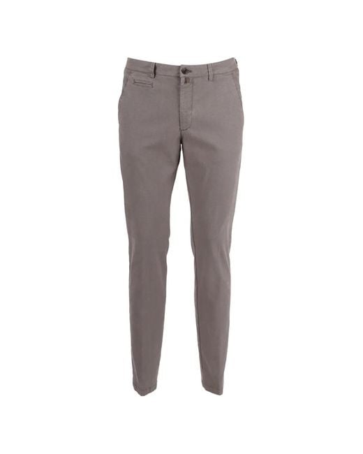 Briglia 1949 Gray Tailored Trousers for men