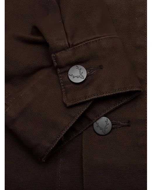 South2 West8 Brown Button-Flap Pocket Shirt Jacket for men