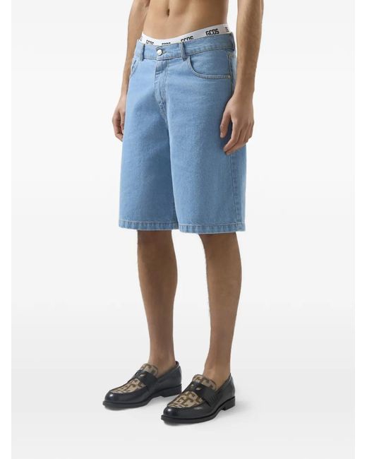 Gcds Blue X Betty Boop Cotton Shorts for men