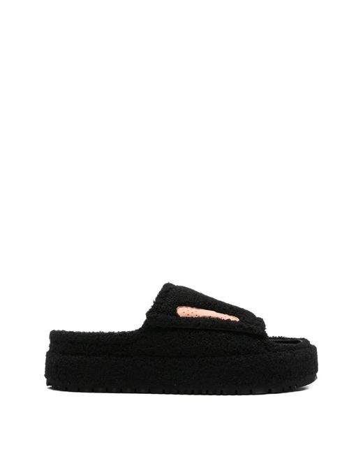 PDF Flauschige Sandalen in Black für Herren