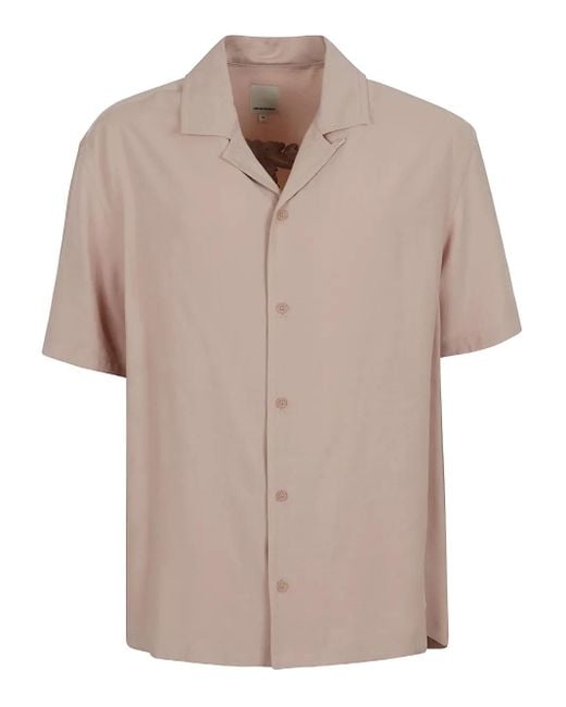 Emporio Armani Overhemd Met Print in het Natural voor heren