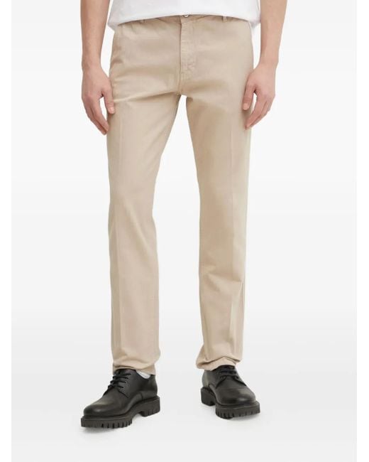 Guess Natural Striped-Pattern Trousers for men