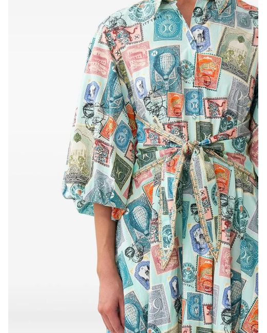 Camilla With Love From Türkiye Midi-Jurk in het Blue