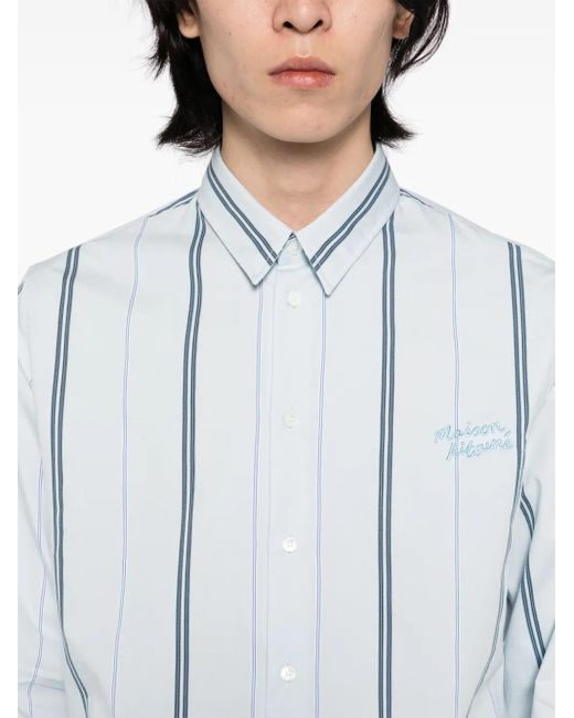 メンズ Maison Kitsuné リラックスフィット シャツ Blue