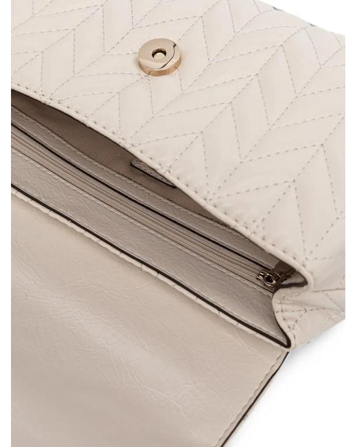Guess Natural Cheryl Chevron-Quilted Shoulder Bag